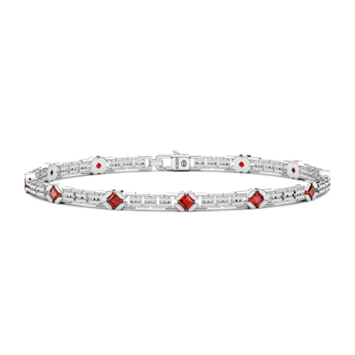 Immagine di Bracciale Uomo In Argento Con Pietre Naturali Gioielli Zancan |  ESB314-RO