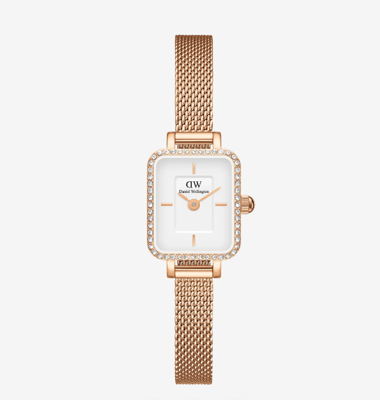 Immagine di Orologio Donna Daniel Wellington Quadro Mini Lumine Bezel Rose Gold | DW00100731