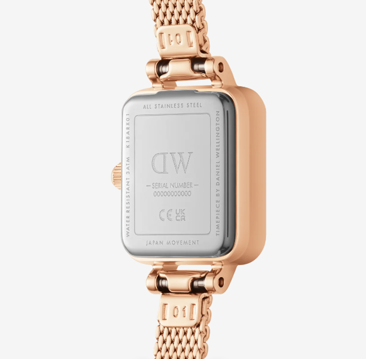 Immagine di Orologio Donna Daniel Wellington Quadro Mini Lumine Bezel Rose Gold | DW00100731