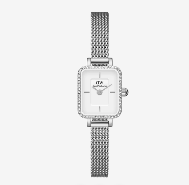 Immagine di Orologio Donna Daniel Wellington Quadro Mini Lumine Bezel Silver | DW00100732