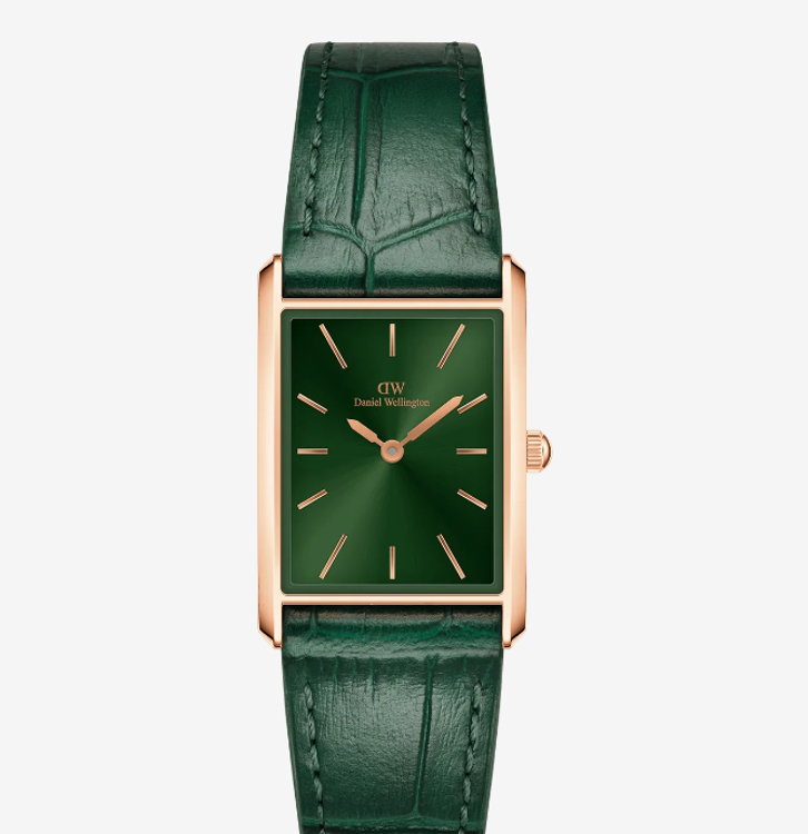 Immagine di Orologio Donna Daniel Wellington Bound Crocodile Emerald Sunray Rose Gold | DW00100694