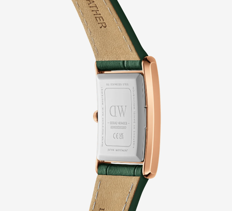 Immagine di Orologio Donna Daniel Wellington Bound Crocodile Emerald Sunray Rose Gold | DW00100694