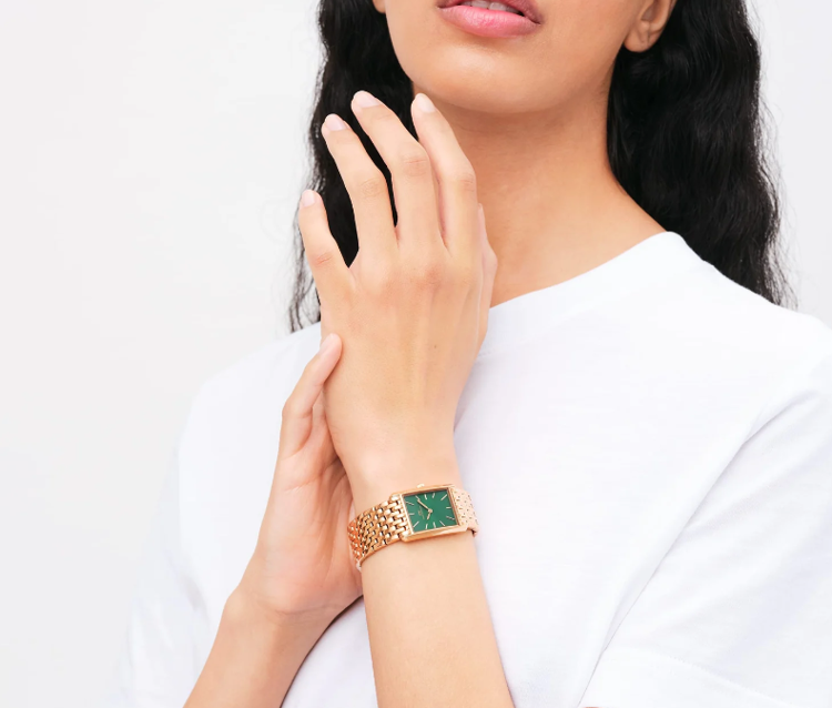 Immagine di Orologio Donna Daniel Wellington Bound 9-Link Emerald Sunray | DW00100704