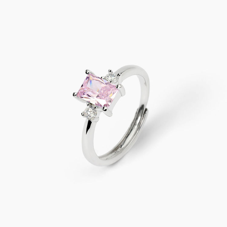 Immagine di Anello Con Zircone Rosa Gioielli Mabina | 523362