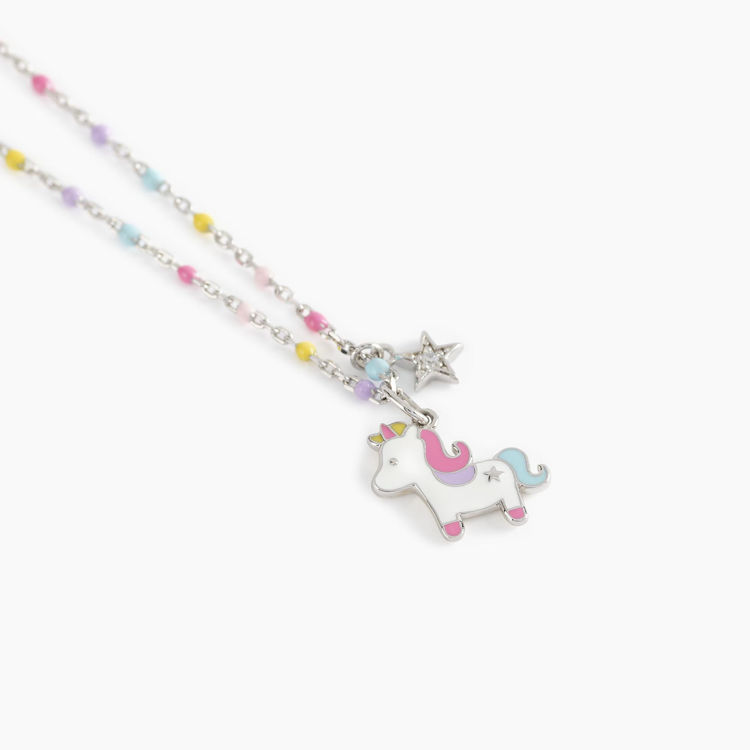 Immagine di Collana Bambina Unicorno Multicolor Gioielli Mabina | 553415