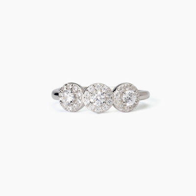 Immagine di Anello In Argento Con Zirconi Bianchi Gioielli Mabina | 523368