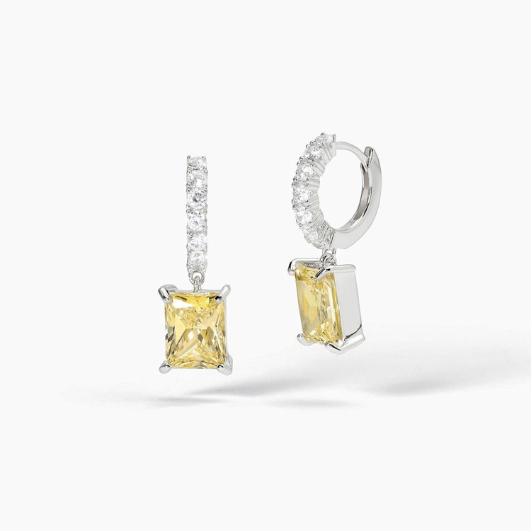 Immagine di Orecchini Con Zircone Lemon Gioielli Mabina | 563723