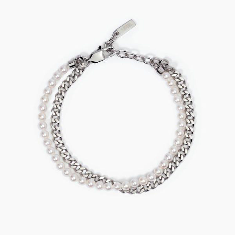 Immagine di Bracciale In Acciaio Con Perle 2Jewels | 232412