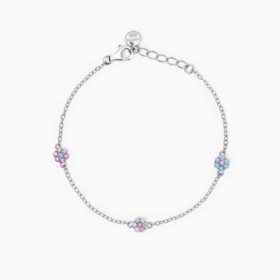 Immagine di Bracciale Bambina Con Fiorellini Gioielli Mabina | 533876