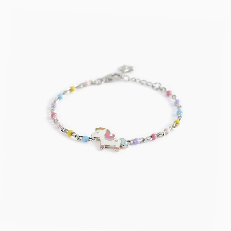 Immagine di Bracciale Bambina Unicorno Multicolor Gioielli Mabina | 533491