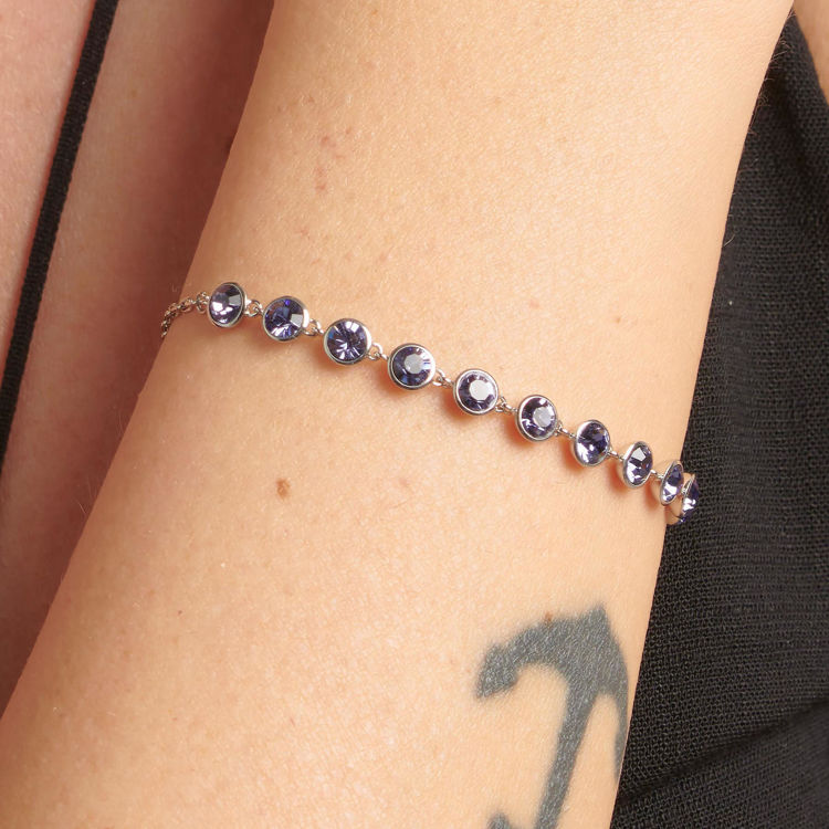 Immagine di Bracciale Donna Con Cristalli Tanzanite Symphonia Gioielli Brosway | BYM153