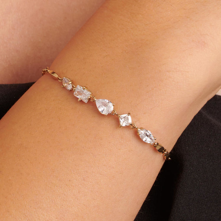 Immagine di Bracciale Donna Semirigido Con Zirconi Gioielli Brosway Affinity | BFF183