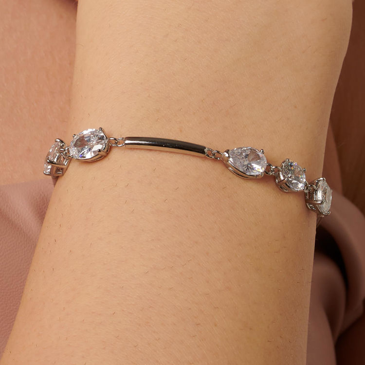 Immagine di Bracciale Donna Semirigido Con Zirconi Gioielli Brosway Affinity | BFF184