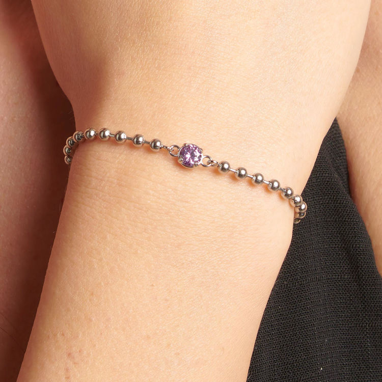 Immagine di Bracciale Donna Con Zircone Amethyst  Gioielli Brosway Desideri | BEI083