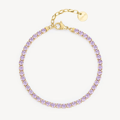 Immagine di Bracciale Donna Tennis Con Zirconi Amethyst Gioielli Brosway Desideri | BEI091