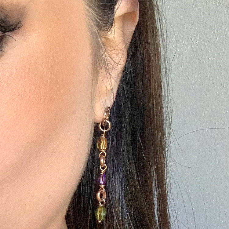 Immagine di Orrecchini Donna Claudine Quarzo E Argento Rosa Mariacristinasterling | G4842R