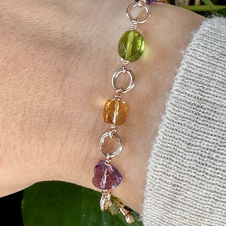 Immagine di Bracciale Donna Claudine Quarzi E Argento Rosa Mariacristinasterling |  G4841R