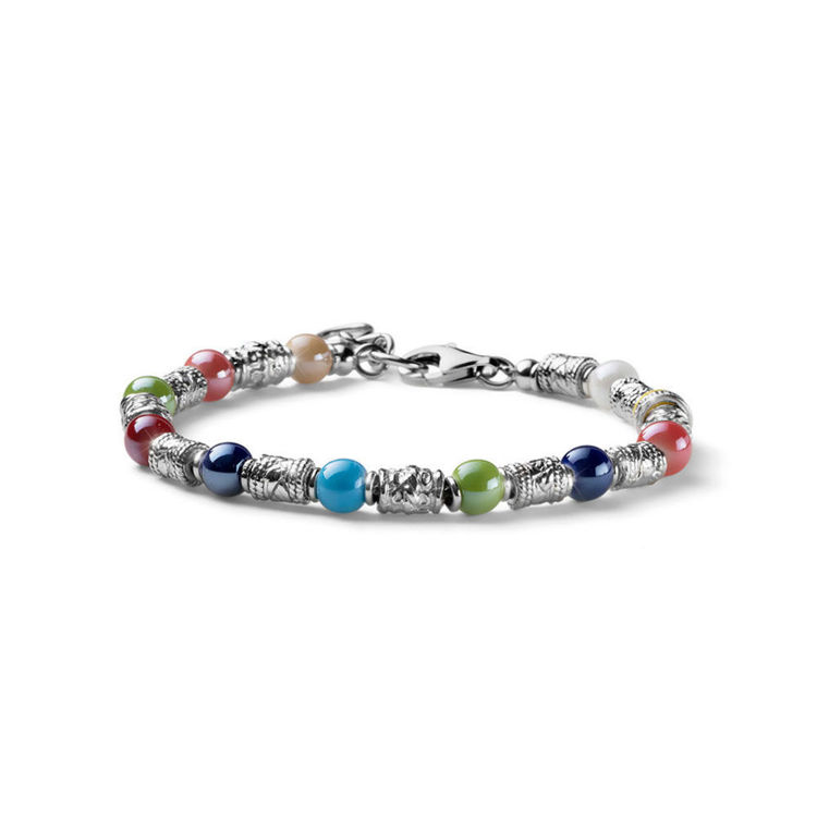 Immagine di Bracciale Donna Candies Ceramiche Multicolor E Argento Mariacristinasterling | G4082