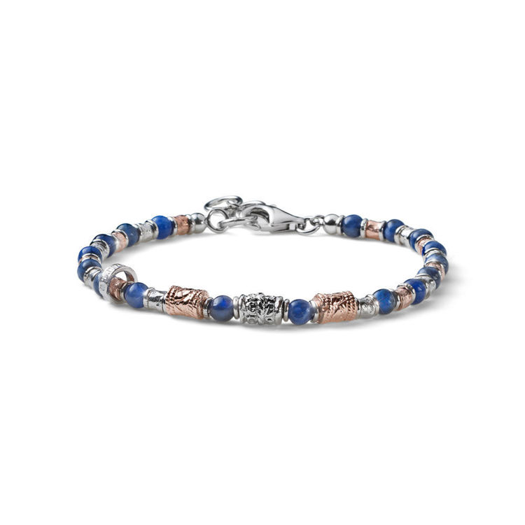 Immagine di Bracciale Uomo Siena Argento E Sodalite Mariacristinasterling |  G4024/19