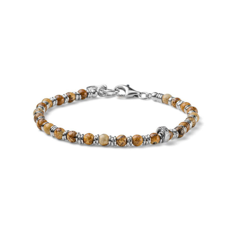 Immagine di Bracciale Uomo Snake Classic Style In Argento E Paesina Mariacristinasterling |  G4413