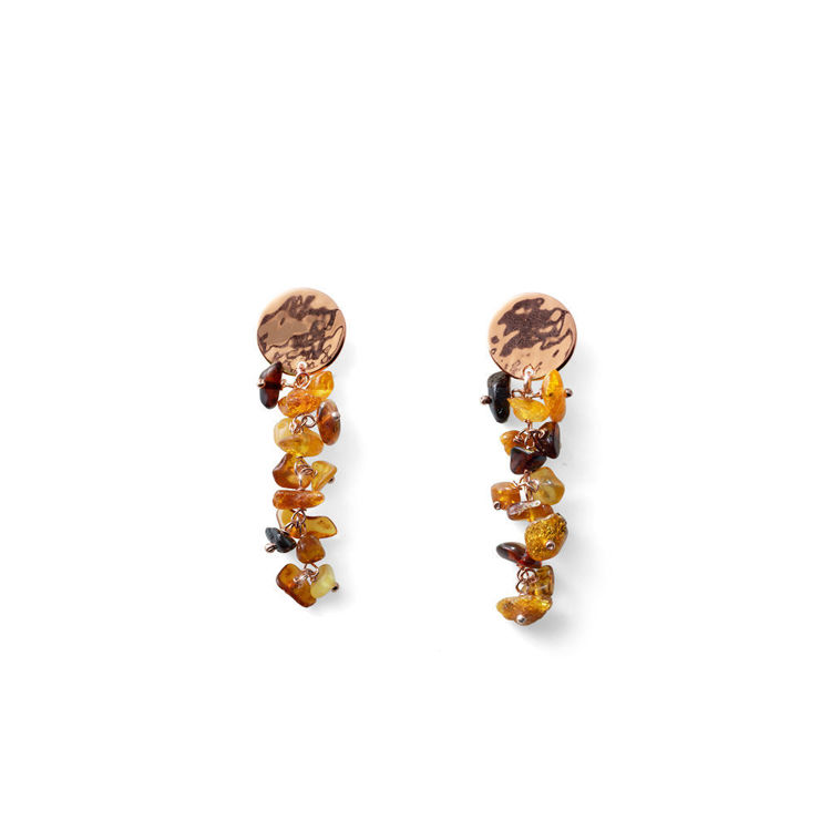 Immagine di Orecchini Donna Pendenti Encanto Argento E Ambra Mariacristinasterling | G4089R