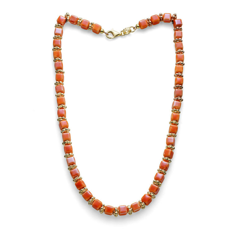 Immagine di Collana Donna Riviera Cubi Ceramica Sweet E Fiori In Argento Mariacristinasterling | G4330D