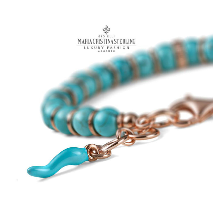Immagine di Bracciale Donna Encanto Aulite Celeste E Argento Rosa Mariacristinasterling | G4312R