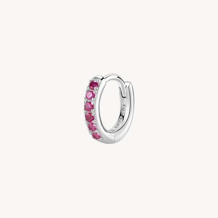 Immagine di Orecchino Singolo Donna A Cerchietto Ruby Gioielli Brosway Fancy | FPR84