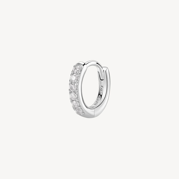 Immagine di Orecchino Singolo Donna A Cerchietto Con Zirconi Gioielli Brosway Fancy | FIW88