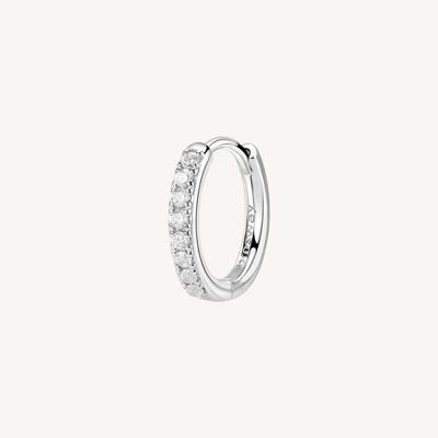 Immagine di Orecchino Singolo Donna A Cerchietto Con Zirconi Gioielli Brosway Fancy | FIW89