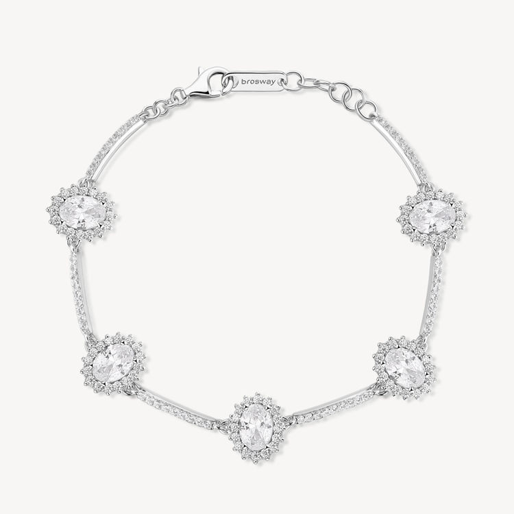 Immagine di Bracciale Kate Semirigido Con Zirconi Gioielli Brosway Fancy | FIW46