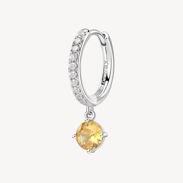Immagine di Orecchino Singolo Donna A Cerchietto Con Pendente Yellow Gioielli Brosway Fancy | FEY75