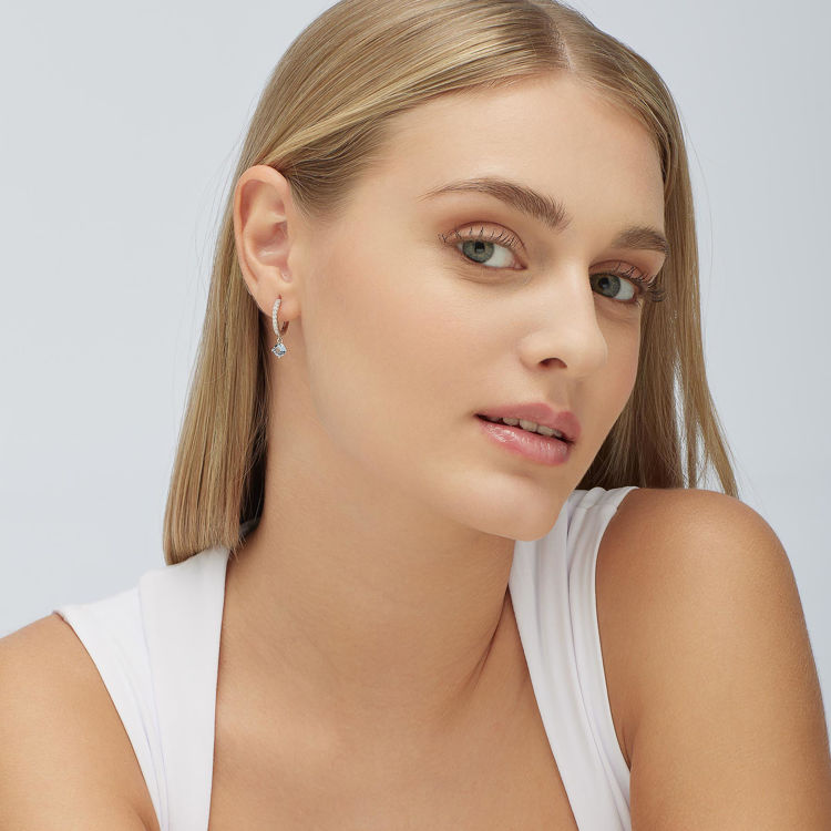 Immagine di Orecchino Singolo Donna A Cerchietto Con Pendente Shappire Gioielli Brosway Fancy | FCL83