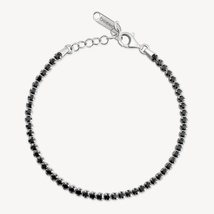Immagine di Bracciale Tennis Nero Gioielli Brosway Fancy | FMB110