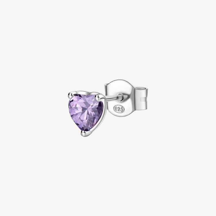 Immagine di Orecchino Singolo Donna A Lobo Cuore Amethyst Gioielli Brosway Fancy | FMP92