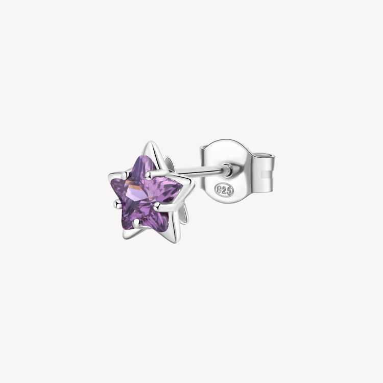 Immagine di Orecchino Singolo Donna A Lobo Stella Amethyst Gioielli Brosway Fancy | FMP95