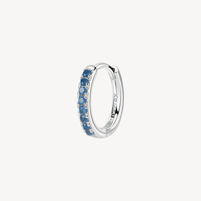 Immagine di Orecchino Singolo Donna A Cerchietto Freedom Blue Gioielli Brosway Fancy | FFB81