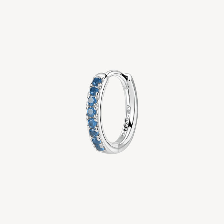 Immagine di Orecchino Singolo Donna A Cerchietto Freedom Blue Gioielli Brosway Fancy | FFB81