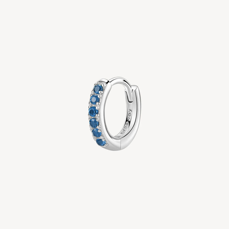 Immagine di Orecchino Singolo Donna A Cerchietto Freedom Blue Gioielli Brosway Fancy | FFB80