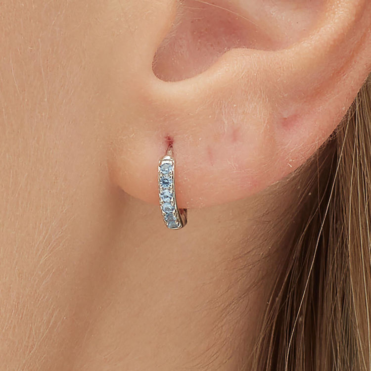 Immagine di Orecchino Singolo Donna A Cerchietto Freedom Blue Gioielli Brosway Fancy | FFB80