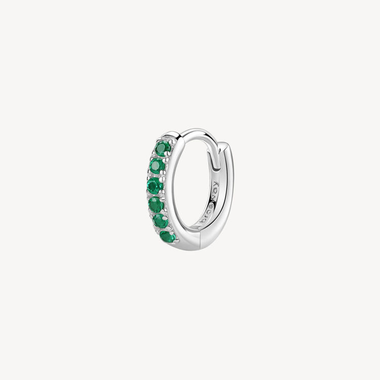 Immagine di Orecchino Singolo Donna A Cerchietto Green Gioielli Brosway Fancy | FLG80