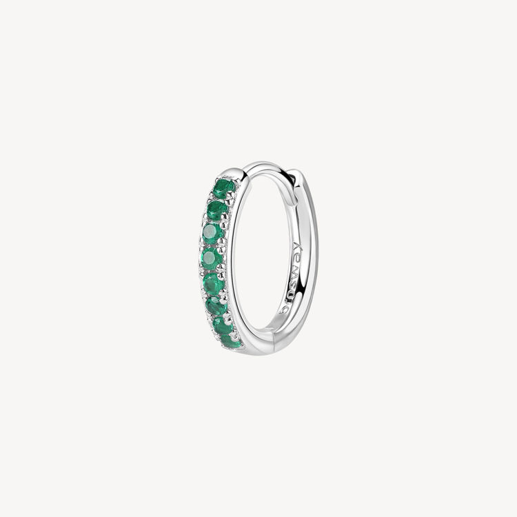 Immagine di Orecchino Singolo Donna A Cerchietto Green Gioielli Brosway Fancy | FLG81