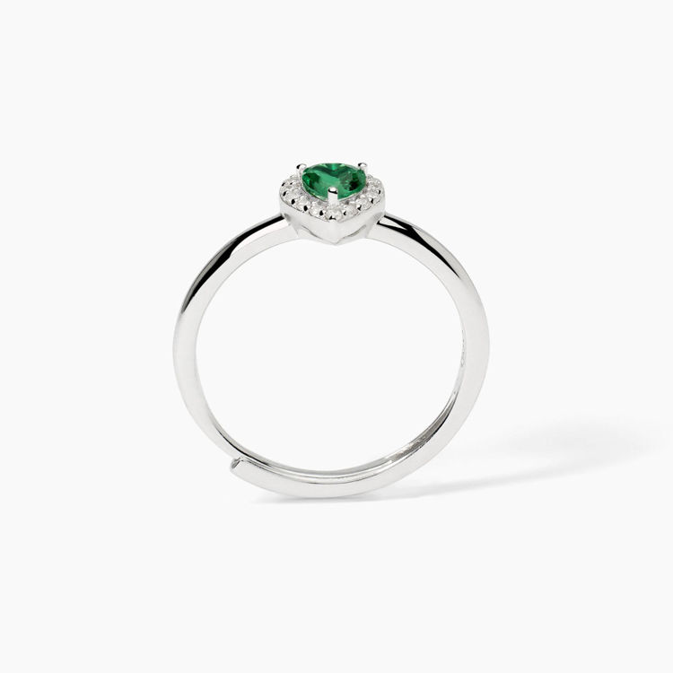 Immagine di Anello A Cuore Con Smeraldo Gioielli Mabina |  523382