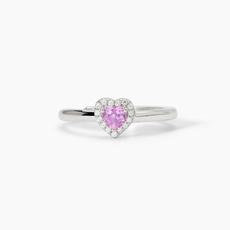 Immagine di Anello Con Cuore Rosa Gioielli Mabina |  523383