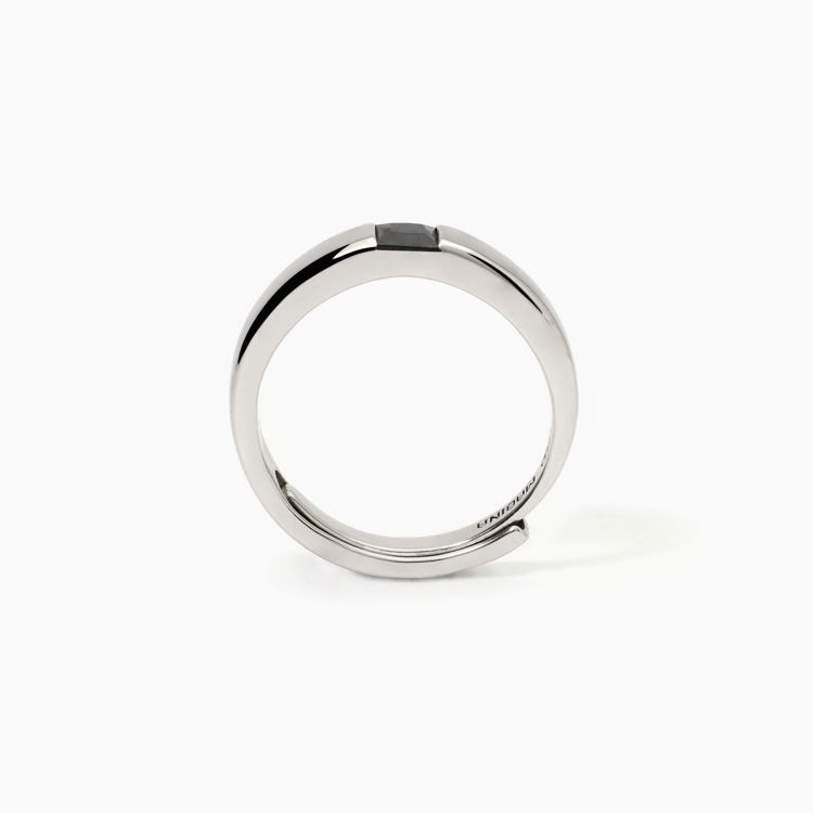 Immagine di Anello Uomo Con Zircone Nero Gioielli Mabina | 523402