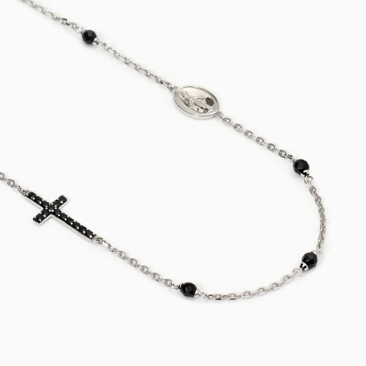 Immagine di Collana Uomo Con Croce E Madonnina Gioielli Mabina | 553680