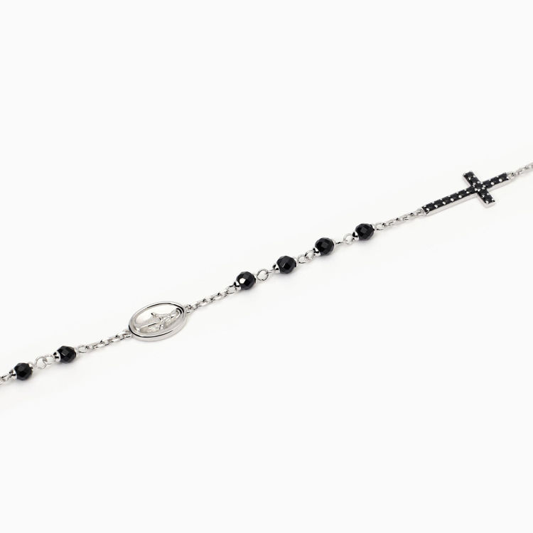 Immagine di Bracciale Uomo Con Croce E Madonnina Gioielli Mabina | 533832