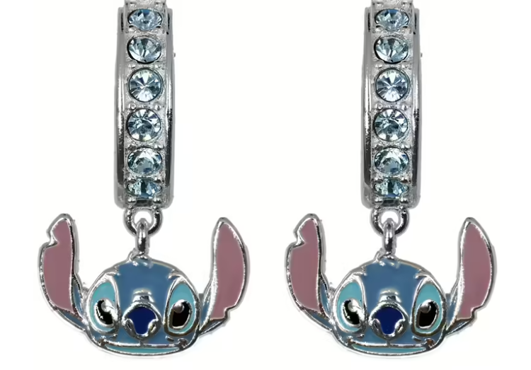 Immagine di Orecchini Bambina Cerchio Con Pendente Stitch Gioielli Disney | ES00099SRQL.CS