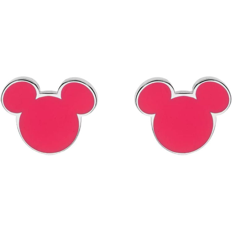 Immagine di Orecchini Bambina Topolino Smaltati Rosso Gioielli Disney |  E600186NRL.CJ