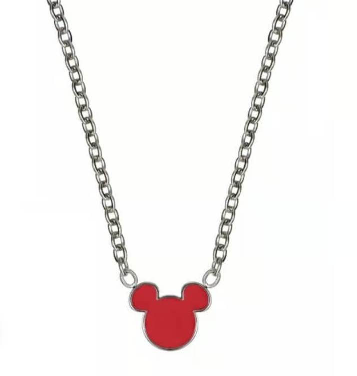 Immagine di Collana Bambina Topolino Smaltata Rosso Gioielli Disney | N600627L-157.CJ